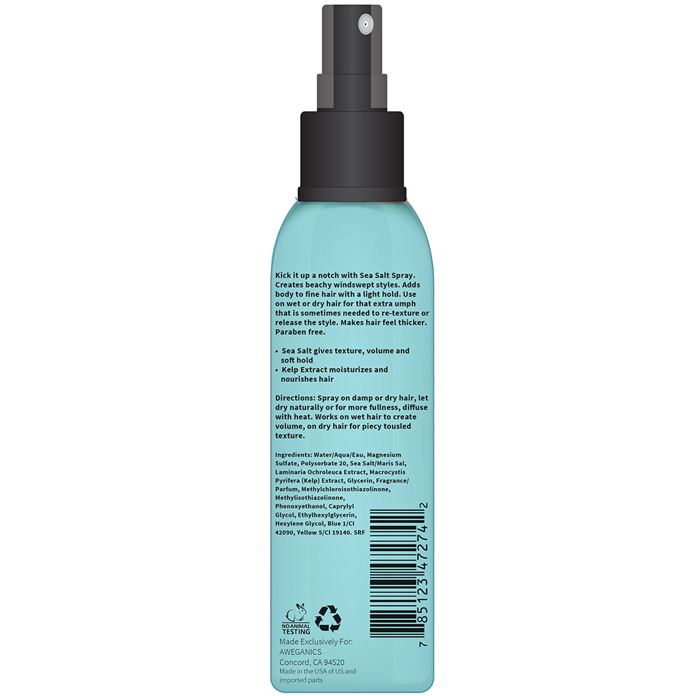 Aweganics Sea Salt Hair Spray - AWE Inspiring Volumizing and Texturizi –  AWEGANICS