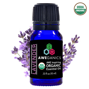 Lavender Essential Oil, 10 Ml, USDA Organic, 100% Pure & Natural Therapeutic Grade